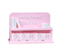 Compteur de lecture sans effort pour lecteur, bibliothèque, dispose de surfaces réglables pour les étagères à livres Progrès de lecture esthétique