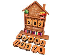 Compteur De Livres - Accessoires de Lecture Décoratifs Ésthétiques | Pancartes De Table Pour De Compteur De Livres - Accessoire Bureau Étagère pour Lecteur