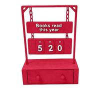 Compteur de livres imprimé en 3D, affichage de compteur de chapitres avec stockage numérique, panneau de comptage de livres pour affichage des objectifs de lecture, panneau de défi de lecture, cadeau