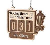 Compteur de livres Lire cette année, livres lisent cette année Tracker pour défi de lecture, accessoires pour bibliothèque, salle de bain, club, lecteurs, enseignants, étudiants