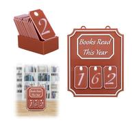 Compteur de Livres LUS, avec Affichage des Chiffres 0 à 9 et Boîte de Rangement Idéal pour Les Amoureux des Livres Enseignants Les Écrivains et pour Décorer Une Bibliothèque