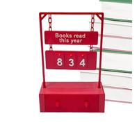 Compteur de Livres LUS Cette Année,Décoration De Coin De Bibliothèque pour Étagère | Panneau de de Lecture de Livres - pour Femmes Hommes Lecteurs Enseignants Écrivains Amateurs