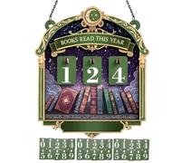 Compteur de Livres Lus Cette Année Ornement De Table En Bois
