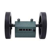 Compteur de longueur à rouleau, 5 chiffres, de 0 à 9999,9, pour transmissions mécaniques, compteur de mètres à rouleau en acier inoxydable avec bouton de remise à zéro, adapté aux (Compteur de