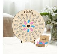 Compteur de naissance personnalisé pour étudiant, sage-femme, sage-femme, compteur de naissance avec 50 espaces pour bébé, signe attrape-bébé, cadeau de remise de diplôme pour infirmière (compteur de