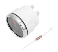 Compteur de niveau d’eau en acier inoxydable de 52 mm, indicateur numérique de niveau d’eau avec rétroéclairage LED rouge, indicateur de réservoir marin 316L pour voiture, bateau,