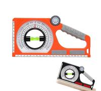 Compteur de niveau de pente, outil de mesure d'angle multifonction en ABS, inclinomètre d'ingénierie portable, échelle universelle rotative avec fiole de niveau pour usage domestique industriel