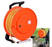 Compteur de niveau d'eau 100 m, outil de mesure de niveau d'eau souterraine alimenté par batterie avec sonde en acier inoxydable de 25 mm pour puits, trous de forage et tuyaux