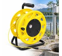 Compteur De Niveau D'eau De Puits, Sonde Sonore Portable | Double Alarme, Spécifications Multiples, Portée De 30 À 300 M, For Puits, Forages Et Réservoirs(Yellow,150m)