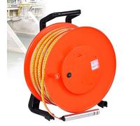 Compteur de niveau d'eau, instrument de mesure portable des eaux souterraines avec sonde fixe et ruban en acier pour puits, forages, réservoirs et tuyaux, 25 mm-100 m