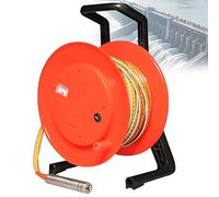 Compteur de niveau d'eau portable avec ruban en acier et sonde fixe pour mesurer la profondeur dans les puits, forages, réservoirs et tuyaux