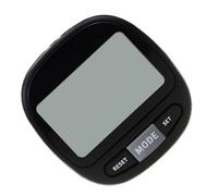 Compteur de Pas 3D à Grand Écran LCD Noir avec Fonction Reset