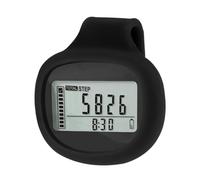 Compteur de pas avec clip : podomètre de marche 3D précis, grand écran LED de 0,96 pouce, suivi d'activité simple avec un bouton, moniteur d'activité physique en silicone - pour