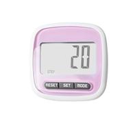 Compteur De Pas De Podomètre Électronique À Trois Axes 3D Précis avec Grand Clip D'affichage Compteur De Pas De Podomètre De Marche for La Course Lecture Précise(Pink)