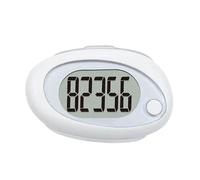 Compteur De Pas for La Marche, Podomètre 3D avec Clip Et Lanière, Longue Durée De Veille, Podomètre for Personnes Âgées avec Correction D'erreur pour Simple Et Facile à Utiliser(White)
