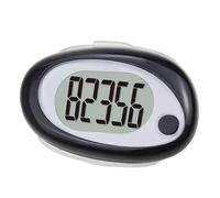 Compteur De Pas for La Marche, Podomètre 3D avec Clip Et Lanière, Longue Durée De Veille, Podomètre for Personnes Âgées avec Correction D'erreur pour Lecture Précise(Black)