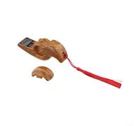 Compteur de perles numérique compact pour la méditation, écran LCD, design léger, suivi des prières jusqu'à 99 999 (bois de poirier)