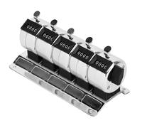 Compteur de pointage à unités multiples, 5 unités, compteur mécanique en acier inoxydable, numéro à 4 chiffres, clicker manuel en métal pour l'inventaire, les événements, la