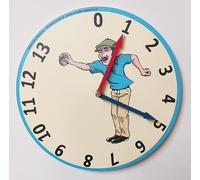 compteur de points pétanque à aiguilles pour 2 équipes, diamètre 250mm