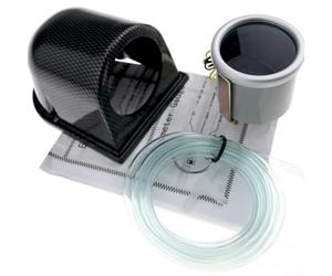 Compteur de pression LED PSI 52 mm avec matériel de montage pour mise à niveau intérieure de voiture, affichage blanc pour suivi des performances