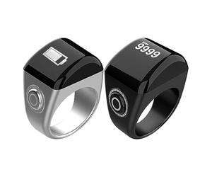 Compteur de prières ? Anneau d'affichage LED, des Doigts de récitation | Compteur électronique Zikkr basé sur Le Temps, Alternative aux Perles numériques islamiques, Outil de Rappel d'adoration