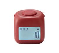 Compteur de Prières Portable à 9 Canaux avec Fonction de Verrouillage, Anneau de Doigt, Rouge