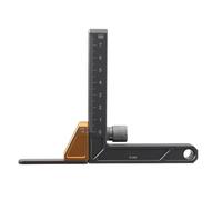 Compteur de profondeur de scie à table, compteur de hauteur de scie à table en alliage d'aluminium - Outils de mesure du travail du bois, règle de mesure de hauteur légère pour menuisier, amateur