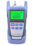 Compteur de puissance à fibre optique à écran LCD pour connecteurs FC/SC/ST, gamme de -70 dBm à +10 dBm, longueur d'onde 7 (850-1625 nm), corps ABS, bleu gris