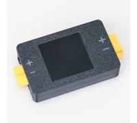 Compteur de puissance, ampèremètre bidirectionnel 2 voies 8-150 V CC pour contrôle électrique du panneau solaire de batterie (noir)