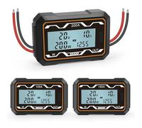 Compteur de puissance, analyseur de puissance à affichage numérique élevé, pour projets de bricolage, testeur de tension de batterie, courant de Watt, avec écran LCD rétroéclairé (200A)