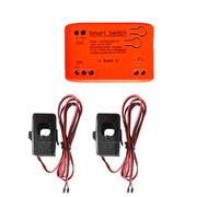 Compteur de puissance intelligent WiFi avec 2 pinces de transformateur de courant 80 A, application Tuya Moniteur bilatéral bidirectionnel en temps réel KWh Eenrgy Statistiques de tension