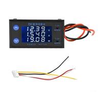 Compteur de puissance LCD DC à 4 chiffres pour alimentation 8-12 V - Mesure en temps réel de tension et de puissance DC 0-500 V 0-10 A 0-5000 W - Affichage rétroéclairé (tête unique)