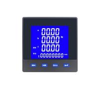 Compteur de puissance multifonction LCD triphasé, avec RS485 classe 0.5 VAW VA HZ VAR KWH