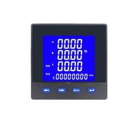 Compteur de puissance multifonction LCD triphasé, avec RS485 classe 0.5 VAW VA HZ VAR KWH