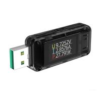 Compteur de puissance numérique USB avec échantillonnage 2 MHz pour analyse d'ondulation et reconnaissance de protocole de charge rapide .0 .0 PD compatible 8 A 120 W Surveillance en temps réel