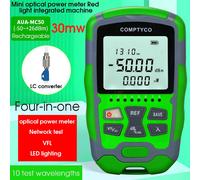 Compteur de puissance optique 4 en 1 AUA-MC50 1/10/15/30/50MW, localisateur visuel de défauts, Test de câbles réseau, testeur de fibres optiques VFL -50 ~ + 26dBm 10MW with FC-LC