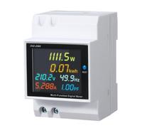 Compteur de puissance sur rail DIN 6 en 1, testeur AC 100A kWh, D52-2066 | Moniteur sur rail DIN for tension, courant, puissance, PF, fréquence et kWh avec mémoire de mise hors tension