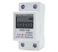 Compteur de puissance sur rail DIN 80 A 220 V monophasé numérique pour
