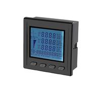 Compteur de puissance triphasé à boîtier court, ampère, tension, kwh, watt, var, facteur de puissance, fréquence, LCD, multifonction