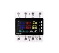 Compteur de puissance Wi-Fi triphasé KWS-306, Protection contre les surtensions, interrupteur relais, disjoncteur, compteur d'énergie kWh, Smar Life(GE304L)