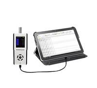 Compteur de qualité de l'air, données d'exportation de particules de poussière à six canaux avec moniteur de qualité de l'air comprimé Détecteur portable Calculateur de particules de poussière, pour