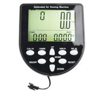 Compteur de rameur avec protocole FTMS - Moniteur électronique pour rameurs résistants à l'eau, affiche le temps, la distance, le SPM, la vitesse, les calories, 13 x 11,7 x 3,3 cm, noir