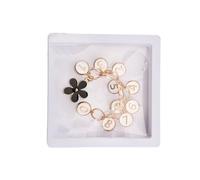 Compteur de rangs au crochet - Breloque pratique pour marquer les mailles | Accessoire de crochet créatif | Compteur de rangs à tricoter pour bijoux faits à la main et de