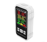 Compteur de rayonnement compact avec détection multi-paramètres pour la sécurité à la maison et l'évaluation du lieu de travail (blanc)