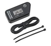 Compteur de régime de moto compteur d'heure numérique inductif noir pour tondeuse à gazon Dirt Bike