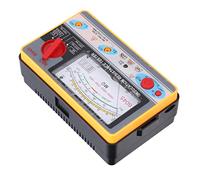 Compteur de Résistance D'isolation, Mégohmmètre TY6045 5 MΩ-2000 MΩ avec Support, Affichage à Cadran pour Tension de Test 1000 V, Coque ABS, alimenté par Batterie, NRACKET,