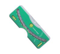 Compteur de scoliose pour mesurer la courbure de la colonne vertébrale avec double niveau à bulle, règle ABS de 16,8 cm - Évaluation précise de l'angle jusqu'à 30° (bleu)