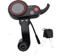Compteur de Scooter Électrique ZQ-100 48V Tableau de Bord LCD avec Accélérateur au Pouce, Connecteur Étanche 6 Broches, Compteur Kilométrique - Remplacement Direct du Protocole TF-100