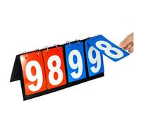 Compteur de Score,4 Sportive Compteur Multifonction Tableau Sports Flip D'affichage Bord Numérique Sportive Ableau Portable à Bascule Léger Table en Carton pour Le Jeu Compétition D'échecs