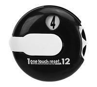 Compteur de Score de Golf, Compteur de Coups de Golf, Clip de Compteur, Compteur de Coups, Clip de Gant, Accessoires de Golf à un Bouton, Accessoires de Compteurs de Tours, Compteur de(Noir et blanc)